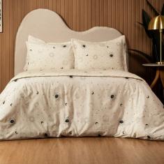 Jogo de Lençol Essencialle Queen 4 peças Sol e Lua