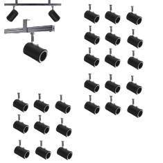 Kit 24 Spot Trilho Perfilado Eletro calha Par20 Bulbo OL8