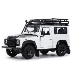 Carro SUV fundido sob pressão Land Rover Defender em escala 1:24 colecionável