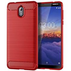 Capa para Nokia 3.1, com sensação suave, proteção total, anti-arranhões e impressões digitais + capa de celular resistente a arranhões para Nokia 3.1