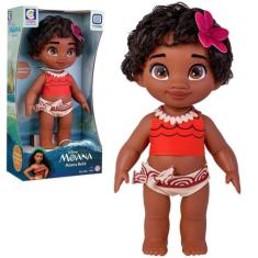 Boneca Moana Baby Disney Princesa Bebê 36cm Infantil Articulada Em Vin