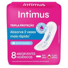 Absorvente Intimus Toda Protegida Dia Suave Sem Abas 8 Unidades