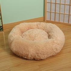 KAIJIE Cama de cachorro para cães extra – Cama lavável para animais de estimação, antiderrapante, redonda, fofa, para cães, 110 cm de diâmetro
