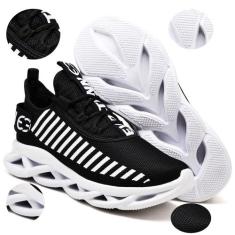 Tênis Easy Style Feminino Evoltenn Solado Trançado Moderno, 36, Preto 