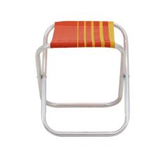 Banqueta de Praia Tramontina Fiji em Alumínio com Assento Laranja e Am