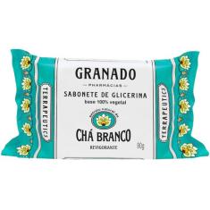 Sabonete em Barra 90g Chá Branco Glicerina Vegetal Óleo de Palma Revig