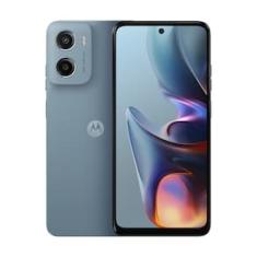 Smartphone Motorola Moto g05 Cinza Vegan Leather 128GB 4GB RAM + 8GB Ram Boost e Camera 50MP com AI Bateria de 5200 mAh Tela 6.7" e Superbrilho