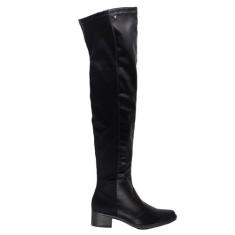 Bota Over The Knee Feminina Mississipi MI603 Preta, 35, Preto
