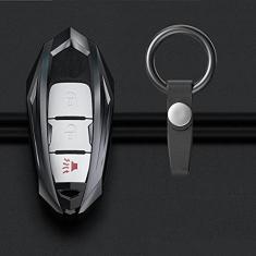 TPHJRM Capa da chave do carro em liga de zinco, adequado para Nissan Rogue XTrail T32 T31 Qashqai J11 J10 chuta Tiida Pathfinder Murano Juke