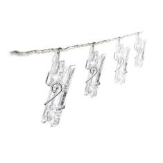 Varal Luminoso Led Cordão 2 M Pregador 10 Prendedores - Coisaria