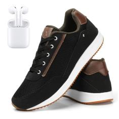 Kit Tênis Casual Masculino Confortável + Fone de Ouvido-Masculino