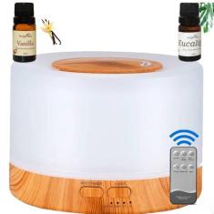 Umidificador Difusor Ar Aromatizador Ultrassônico Luz Led Luminária Co