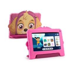 Tablet Infantil Patrulha Canina Skye 4GB RAM + 64GB Tela 7 pol Android 13 Quad Core Multi - NB422 NB422