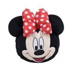 Mochila Bolsa Pelúcia Rosto Minnie 24X21cm Disney