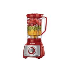 Liquidificador Turbo Mondial Vermelho e Inox 1100W L-1100 RI, Vermelho