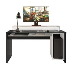 Mesa Para Computador Notebook Drx 6000 Preto/branco - Fdecor