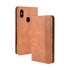Capa para Umi UMIDIGI F1 Play, carteira de couro com suporte flip para Umi UMIDIGI F1 Play, capa magnética retrô para celular, capa carteira com compartimentos para cartão