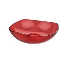 Saladeira Trio, Vermelho Transparente, Crippa