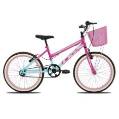 Bicicleta Aro 20 Infantil Feminina KOG Retro Com Cestinha-Feminino