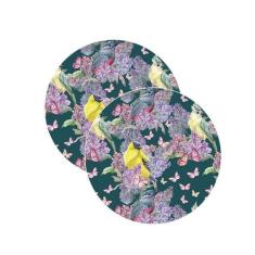 Sousplat Pássaros - NSW, com base, 2 Peças