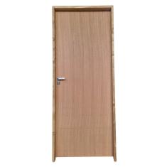 Kit Porta De Madeira Lisa Angelim 210x62cm Batente 18cm Uniportas