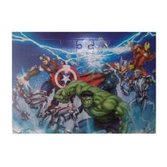 Quebra cabeça com 63 peças vingadores marvel - ETITOYS, Verde escuro