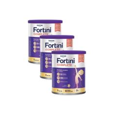 Kit 3 Fortini Complete Baunilha 800g