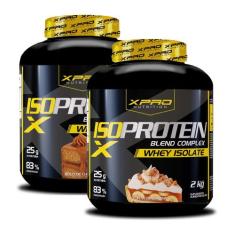 Kit 2x Whey Iso Protein Complex Blend 2Kg XPro Nutrition, CHURROS+BANA