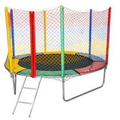 Cama Elástica Pula Pula 2,44 - Suporta 175 Kg Alta resistência - Rede com Zíper