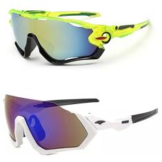 Óculos de Sol Esportivo Espelhado Mtb Speed Kit 2 Unidades