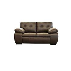 Sofá de Couro Marselha 2 lugares - Marrom