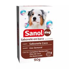 Sabonete Sanol Dog Côco Para Cães E Gatos - 90G