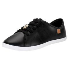 Tênis feminino casual beira rio 4205149, Preto, 36