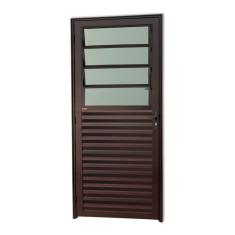 Porta Basculante Super 25 Vidro Boreal 210x86cm Brimak Corten