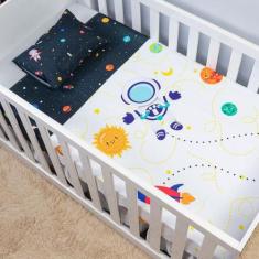 Lençol Berço 3 peças 200 Fios Estampas Infantis - Mercado Bordado