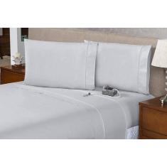 Jogo de Lençol Queen 4 peças Fronhas com Abas Percal Flex 400 Fios Mac