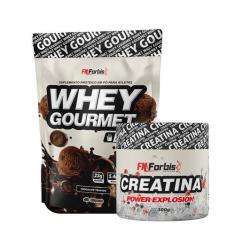 Kit Whey Protein Gourmet Refil 907g + Creatina Power Explosion 300g - 