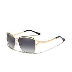 Óculos de Sol Retrô Luxuoso Kingseven Anti-reflexo Proteção Uv400 (Dourado)
