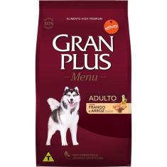 Ração GranPlus Frango e Arroz para Cães Adultos - 20 Kg