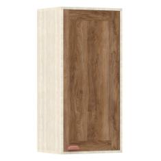 Armário Aéreo de Cozinha 40 cm 1 Porta de abrir 2 Prateleiras Sofia Luciane Móveis