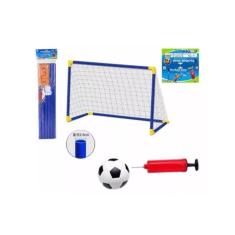 Arco de futebol com bola para crianças