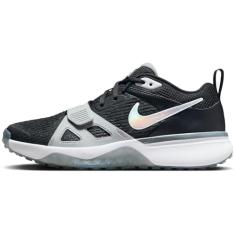 Nike Tênis masculino Air Zoom DiamOnd Elite Turf, Preto/branco-lobo cinza frio, 39