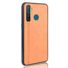 Capa para celular Oppo Realme 5S Proteção robusta 360° Capa de couro liso para Oppo Realme 5S