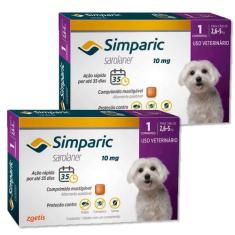 Simparic Antipulgas 2,6 A 5kg  Kit 2 Unidades