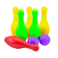 Jogo De Boliche Plástico Colorido - 8 Peças - Maxi Toys