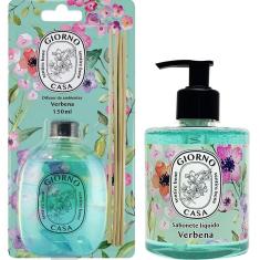 Kit Aromatizador Difusor De Ambiente + Sabonete Líquido Giorno Casa fragrâncias - Ótima opção para presentear