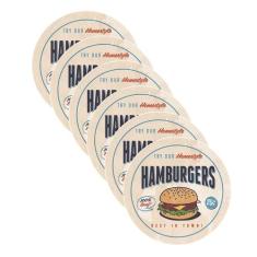 Sousplat Hamburguers - NSW, 6 Peças, Sem base