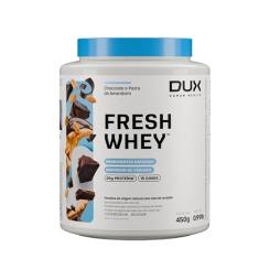 Fresh Whey Protein - Chocolate e Pasta de Amendoim 450g - 20g de Proteínas por Porção - Suplementos Naturais, Suplementação Treino Academia, Ganho Muscular Hipertrofia - DUX HUMAN HEALTH
