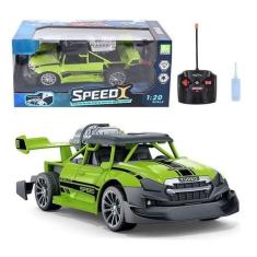 Carro De Controle Remoto Solta Fumaça Com Luz (verde) - Toy King
