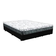 Cama Box Casal Bipartido Colchão Mola Bonnel Prime Coil Detroit + Box 